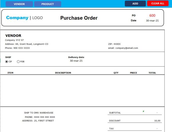 purchase-excel-template