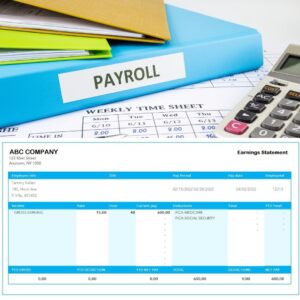 Payroll Excel generator Paystub
