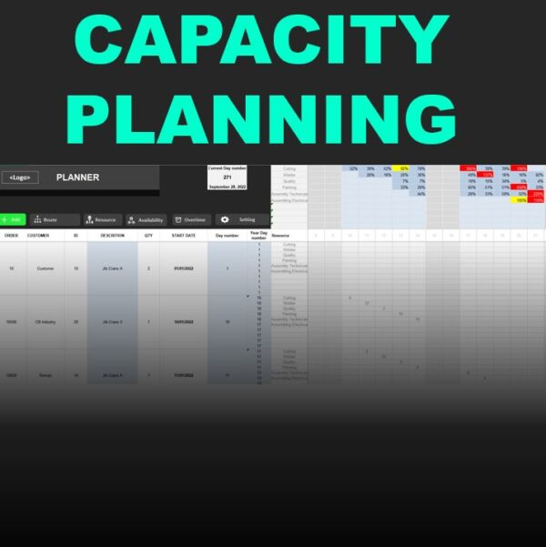 Capacity Planning Template Excel Exsheets